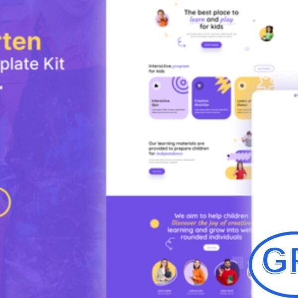 Kiddies – Kindergarten Elementor Template Kit Kiddies is a delightful and fully responsive Elementor Template Kit designed for kindergartens, preschools, playgroups, daycare centers, and kids’ learning programs. With its bright, cheerful, and engaging design, Kiddies helps you create a warm and welcoming online presence that parents and children will love.