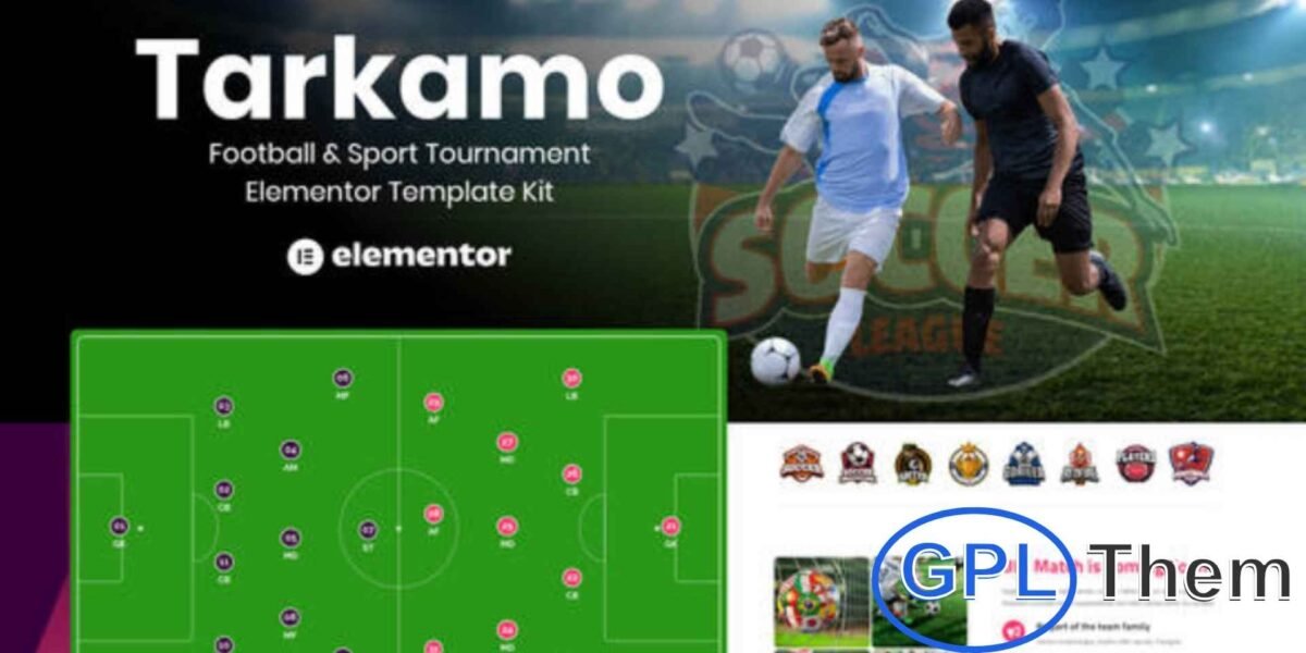 Tarkamo – Football & Sport Tournament Elementor Template Kit Tarkamo is a modern Elementor Template Kit designed for football clubs, sports tournaments, and athletic competitions. This kit includes professionally crafted templates to promote matches, teams, schedules, and events in a dynamic and engaging way.