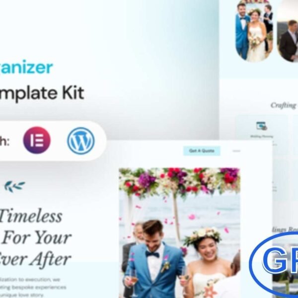 Lovely – Wedding Organizer Elementor Template Kit Lovely is a beautifully designed Elementor Template Kit crafted for wedding planners, event organizers, and bridal services.