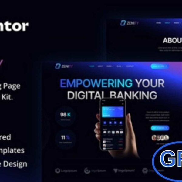 Zenity – Mobile App Landing Page Elementor Template Kit Zenity is a sleek and modern Elementor Template Kit designed to create professional landing pages for mobile apps. Perfect for app developers, tech startups, and software businesses, this kit helps you showcase app features, user benefits, and download options effectively.