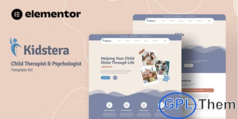 Kidstera – Child Therapist & Psychologist Elementor Template Kit Kidstera is a professional Elementor Template Kit designed for child therapists, psychologists, counselors, and mental health professionals. With its clean and caring design, Kidstera helps you create a supportive and professional online presence that connects with parents and clients effectively.