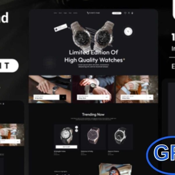 Turnstime – Modern Hand Watch Shop eCommerce Elementor Pro Template Kit Turnstime is a premium Elementor Pro and WooCommerce Template Kit designed for modern hand watch stores. With a sleek, fully responsive layout and fast-loading performance, this kit ensures a seamless online shopping experience.