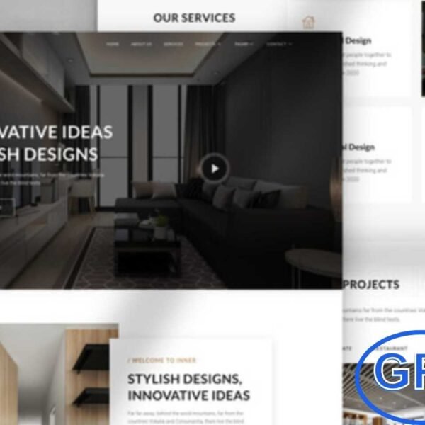 Inner – Interior Design & Architecture Elementor Template Kit Inner is a professional and fully-featured Elementor Template Kit designed for interior designers, architects, real estate agencies, and furniture businesses. With its unique, modern, and visually striking design, Inner helps you create a sophisticated online presence that highlights your projects and services effectively.