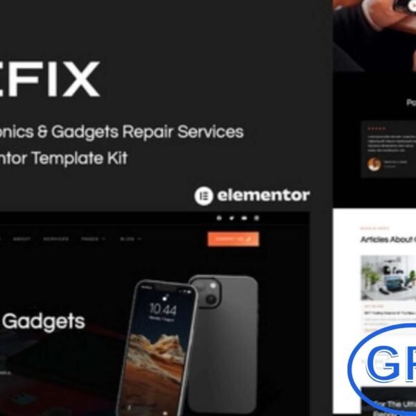 Trefix – Electronics & Gadgets Repair Services Elementor Template Kit Trefix is a modern Elementor Template Kit designed specifically for Electronics and Gadgets Repair Services, including computer, laptop, and device maintenance businesses.