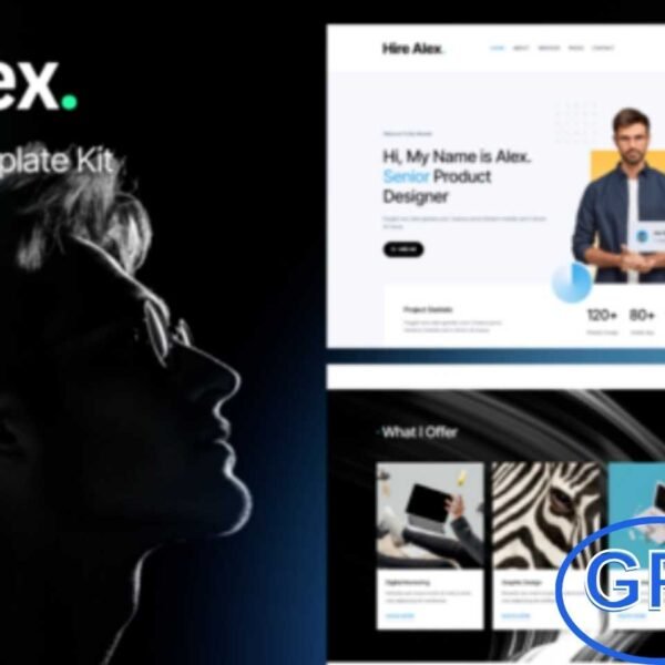 HireAlex – CV & Portfolio Elementor Template Kit HireAlex is a professional Elementor Template Kit designed for individuals looking to showcase their personal brand, skills, and creative work. Perfect for freelancers, designers, developers, and other creative professionals, this template features a sleek, modern, and visually appealing design that makes your portfolio stand out.