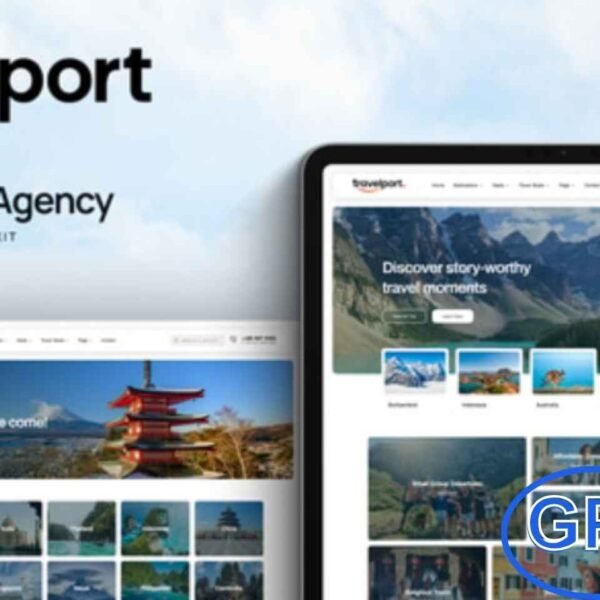Travelport – Tour & Travel Agency Elementor Pro Template Kit Travelport is a modern Elementor Pro Template Kit designed for tour operators, travel agencies, and vacation service providers. Perfect for adventure tours, luxury trips, group travel, and related businesses, it features a clean, professional, and fully responsive design.