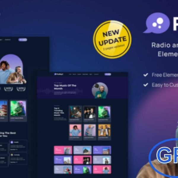 PodSay – Radio & Podcast Station Elementor Template Kit PodSay is a modern Elementor Template Kit designed for podcasts, radio stations, music platforms, and content creators.