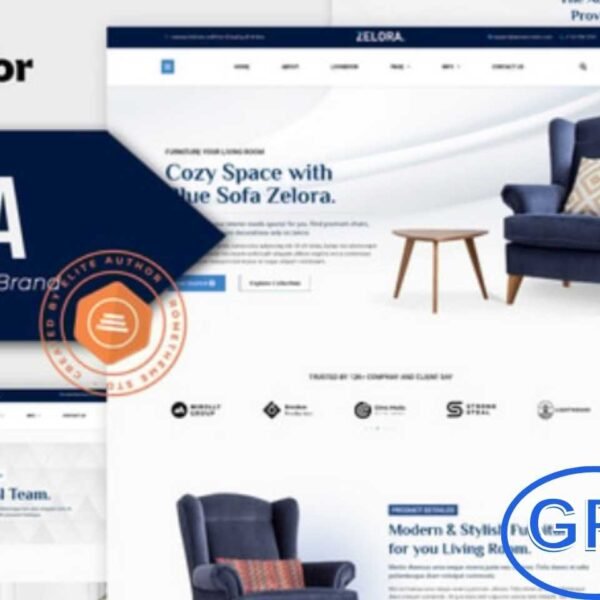 Zelora – Armchair & Furniture Brand Elementor Template Kit Zelora is a modern and elegant Elementor Template Kit designed for furniture stores, interior design brands, and home decor businesses.