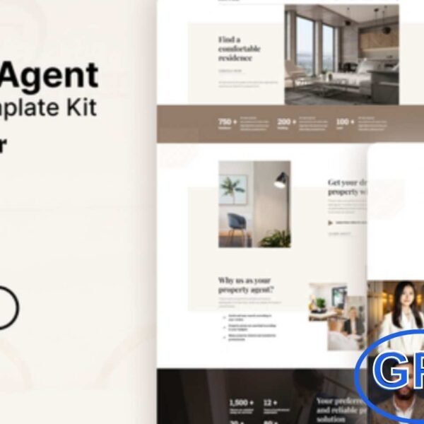 Humz – Property Agent Elementor Template Kit Humz is a modern and fully responsive Elementor Template Kit designed for property agents and real estate businesses.