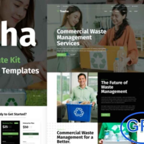 Trasha – Waste Management & Recycling Service Elementor Template Kit Trasha is a premium Elementor Pro Template Kit crafted for waste management, garbage disposal, and recycling service companies.
