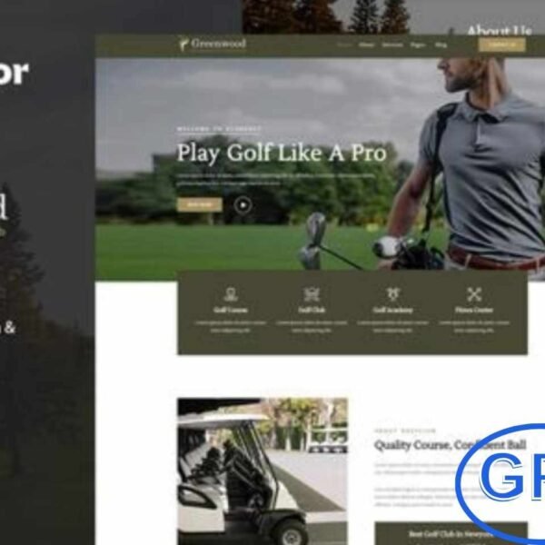 Greenwood – Golf Club & Academy Elementor Template Kit Greenwood is a modern and elegant Elementor Template Kit designed specifically for golf clubs, golf academies, and golf course websites. With its clean layout and stylish design, this kit helps you create a professional and visually appealing online presence for your golf business in just a few clicks.