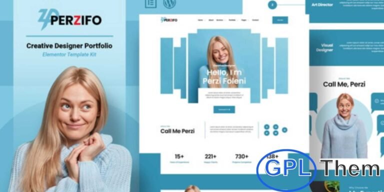 Perzifo – Creative Designer Portfolio Elementor Template Kit Perzifo is a modern Elementor Template Kit designed for creative professionals and freelancers. Perfect for designers, digital creators, UI/UX specialists, and other creative professionals, it features an elegant, clean, and fully responsive design.