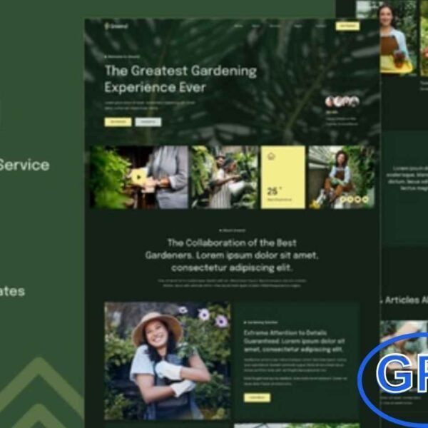 Greend – Gardening & Landscape Service Elementor Template Kit Greend is a modern and beautifully designed Elementor Template Kit crafted specifically for gardening, landscaping, and outdoor service businesses. Ideal for gardeners, landscapers, florists, agriculture experts, and ecology-based companies, this kit helps you build a professional, eco-inspired website that perfectly reflects your brand’s natural essence.