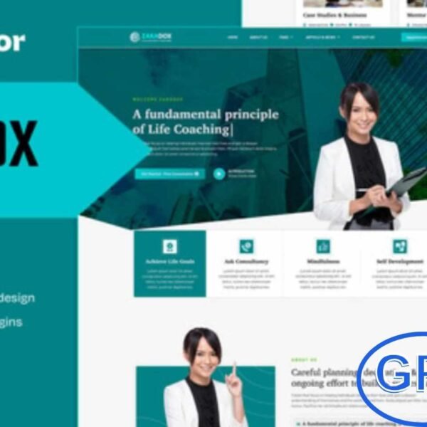 Zaradox – Life & Business Coach Elementor Template Kit Zaradox is a modern Elementor Template Kit designed for life coaches, business mentors, and personal development experts. This kit includes a wide range of templates for coaching services, online courses, mentorship programs, and professional consultations.
