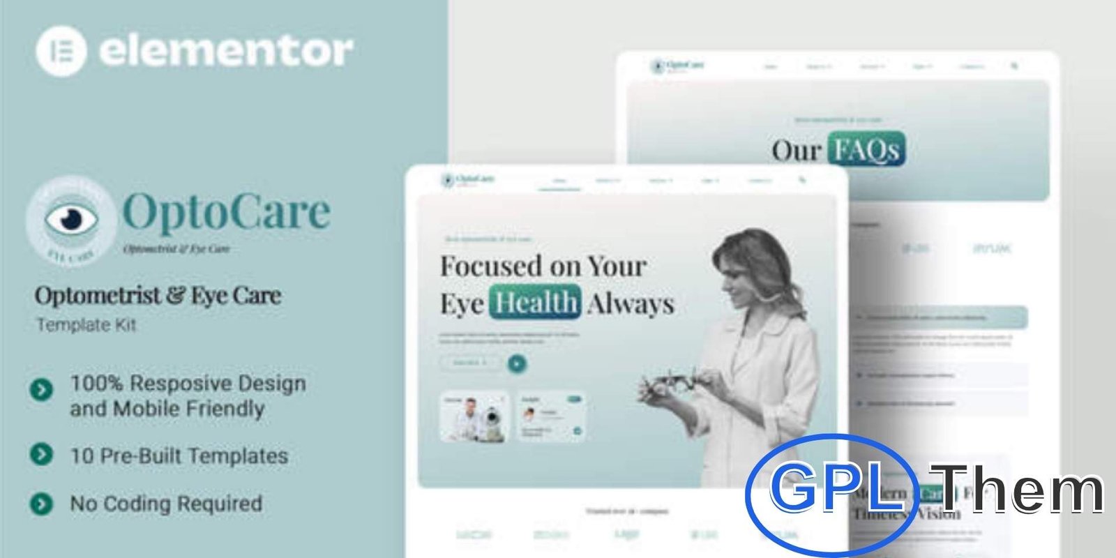 Optocare – Optometrist & Eye Care Elementor Template Kit OptoCare – Optometrist & Eye Care Elementor Template Kit OptoCare is a modern and professional Elementor Template Kit specially designed for optometrists, eye care clinics, and vision centers. Ideal for showcasing eye health services, eye exams, and eyewear solutions, this kit helps you build a polished and trustworthy online presence.