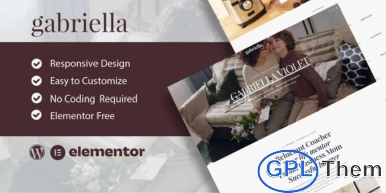 Gabriella – Motivator & Business Coach Elementor Template Kit Gabriella is a modern and elegant Elementor Template Kit crafted for motivators, life coaches, and business consultants. Featuring a clean layout and professional design, this kit helps you showcase your services, programs, and success stories with style.