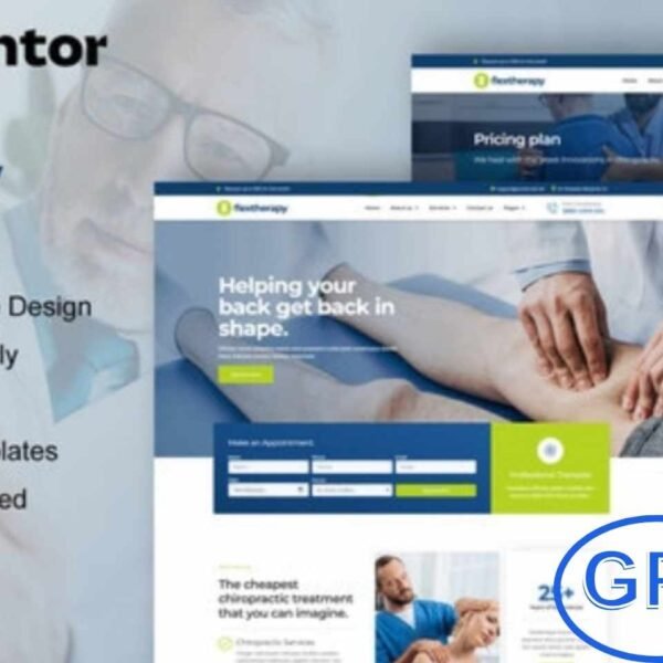 FlexTherapy – Chiropractic & Physiotherapy Elementor Template Kit FlexTherapy is a modern Elementor Template Kit designed for chiropractic and physiotherapy service websites. It features a clean, professional, and responsive layout, perfect for showcasing your health and wellness services.