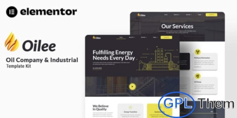 Oilee – Oil & Industrial Company Elementor Template Kit Oilee is a professional Elementor Template Kit designed for oil companies, industrial businesses, and energy sector websites. Featuring modern and clean layouts, it allows you to showcase your services, projects, and company profile with a polished online presence.