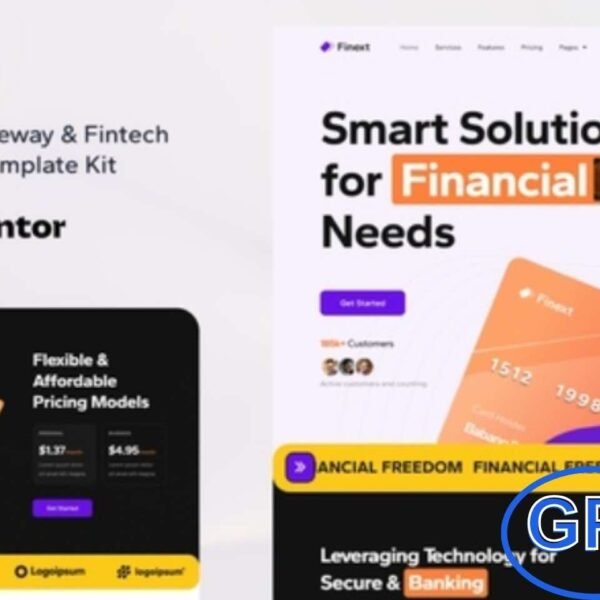Finext – Payment Gateway & Fintech Elementor Template Kit Finext is a modern and professional Elementor Template Kit designed for Payment Gateway and Fintech websites. Perfect for businesses in finance, banking, technology, startups, accounting, and consulting, this kit helps you create a sleek and engaging online presence with ease.