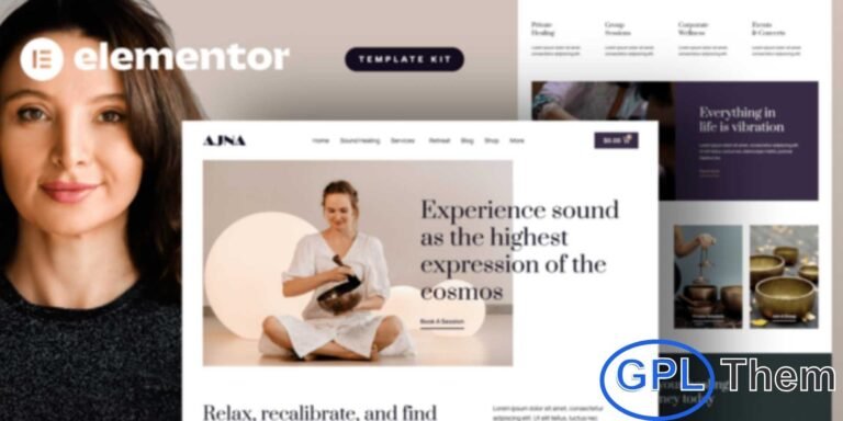 Ajna – Sound Healing & Music Therapy Elementor Pro Template Kit Ajna is a beautifully designed Elementor Pro Template Kit created for sound healing, music therapy, wellness, and holistic healing websites. Featuring a clean, modern, and soothing design, Ajna helps you build a calming online space that reflects harmony and balance.