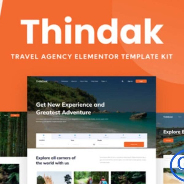 Thindak – Travel Agency Elementor Template Kit Thindak is a modern and professional Elementor Template Kit designed specifically for travel agencies, tour operators, vacation planners, hotel booking, and online reservation businesses. With its clean, simple, and elegant layout, Thindak makes it easy to build a visually stunning website that enhances user experience and drives more bookings.