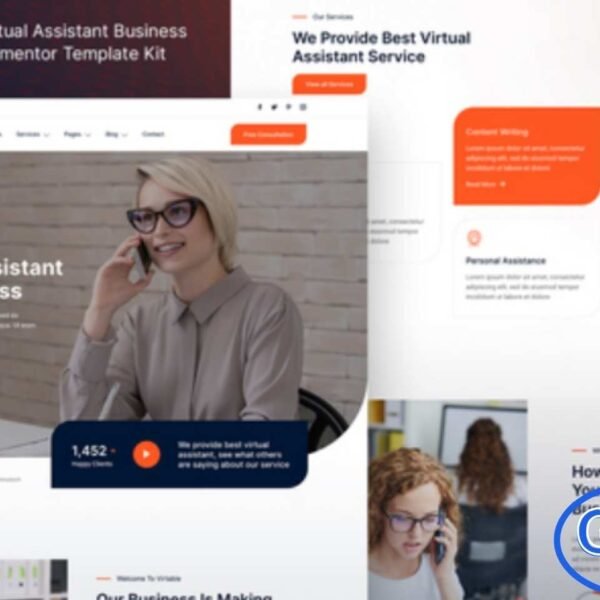 Virtable – Virtual Assistant Business Elementor Template Kit Virtable is a sleek and professional Elementor Template Kit designed for Virtual Assistant Businesses, Virtual Secretaries, and Remote Administrative Support Services. This modern template kit helps you build a stunning WordPress website effortlessly using the Elementor Page Builder—no coding required.