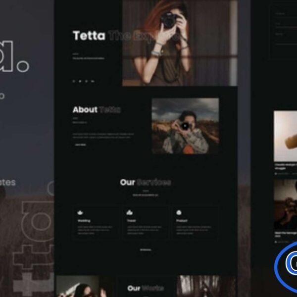 Tetta – Photography & Portfolio Elementor Template Kit Tetta is a professional and responsive Elementor Template Kit designed for photographers, artists, and creative professionals to showcase their portfolios with elegance. Built using the powerful Elementor Page Builder for WordPress, Tetta helps you create a stunning and fully functional portfolio website in minutes—no coding required.