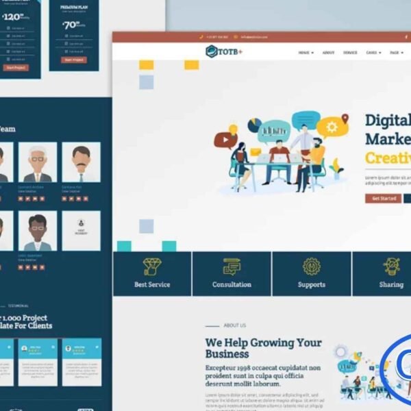 TOTB – Marketing Solution Elementor Template Kit TOTB is a modern and professional Elementor Template Kit crafted for marketing agencies, creative teams, digital businesses, and professionals who want to showcase their work and services with style.