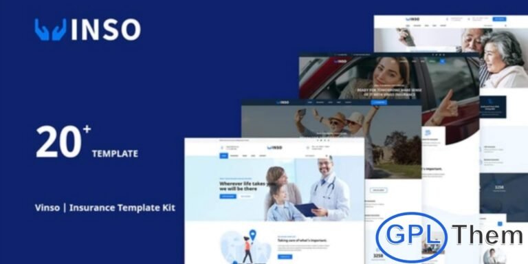 Vinso – Insurance & Financial Services Elementor Template Kit Vinso is a professional and modern Elementor Template Kit designed specifically for insurance agencies, financial advisors, and risk management companies. With its sleek layout and user-friendly structure, Vinso helps you create a trustworthy and visually appealing website that showcases your services effectively.