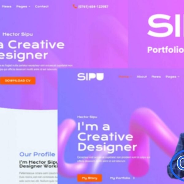 Sipu – Creative Portfolio Elementor Template Kit Sipu is a modern, clean, and creative Elementor Template Kit designed for portfolios, personal websites, CVs, and professional service showcases. Perfect for freelancers, designers, photographers, and businesses, Sipu allows you to present your work, services, and achievements in a visually appealing and professional manner.