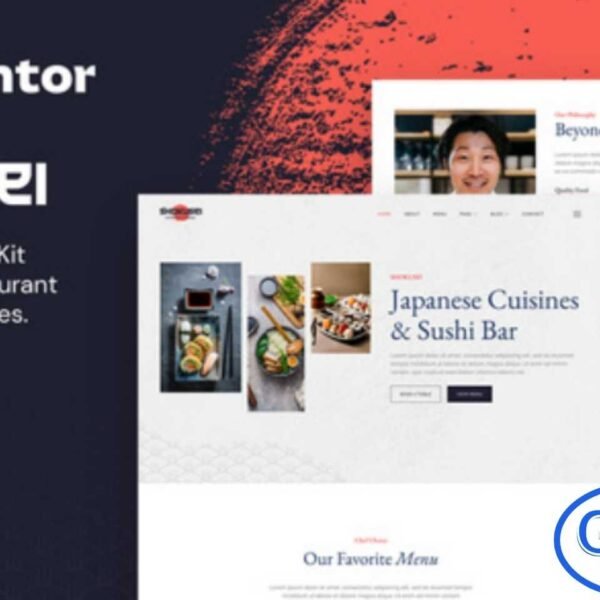Shokusei – Japanese Restaurant & Sushi Bar Elementor Template Kit Shokusei is a stylish and modern Elementor Template Kit designed for Japanese restaurants, sushi bars, cafes, bistros, and other food-related businesses. With its clean and elegant design, Shokusei allows you to create a fully responsive and professional website quickly using Elementor, without any coding knowledge.