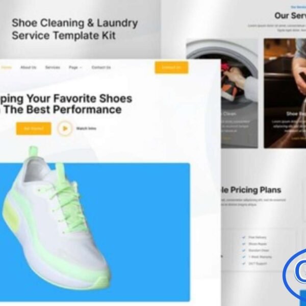 Shoelace – Shoes Cleaning & Laundry Service Elementor Template Kit Shoelace is a modern and professional Elementor Template Kit designed for shoe cleaning, laundry services, sneaker care, and other fashion-related businesses. With its clean and stylish design, Shoelace allows you to create a fully responsive, retina-ready WordPress website quickly and effortlessly using Elementor.