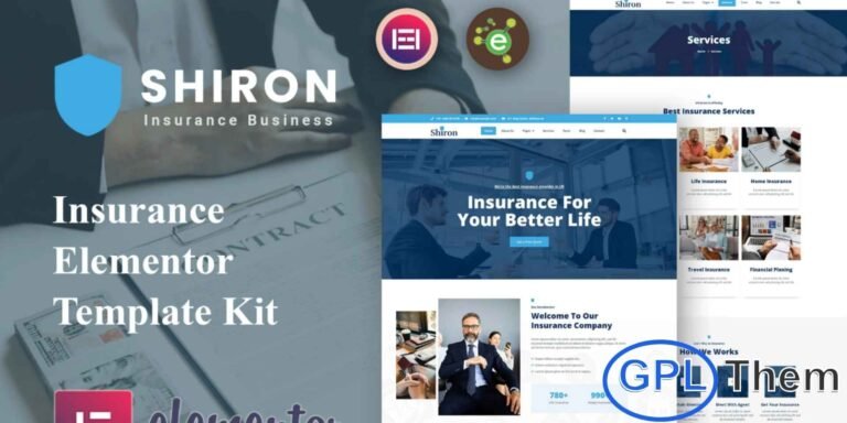Shiron – Insurance Elementor Pro Template Kit Shiron is a professional and modern Elementor Pro Template Kit designed for insurance companies, financial services, consulting firms, and law practices. Ideal for individual financial advisors, tax consultants, and firms offering corporate or personal tax assistance, Shiron features a clean and responsive design that ensures a polished online presence.