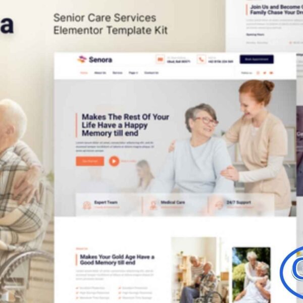 Senora – Senior Care Services Elementor Template Kit Senora is a modern and thoughtfully designed Senior Care Elementor Template Kit ideal for building professional websites for elderly care services, home caregiving, retirement homes, nursing care, healthcare centers, hospitals, clinics, and other medical or wellness-based businesses.
