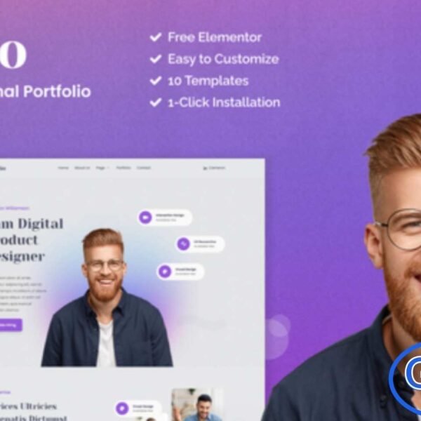 Selfolio – Creative CV Elementor Template Kit Selfolio is a modern and creative CV Elementor Template Kit designed for professionals and corporate businesses looking to showcase their work, skills, and services in a polished and visually appealing way. With a clean layout and fully responsive design, Selfolio ensures your portfolio and personal brand look stunning on all devices.
