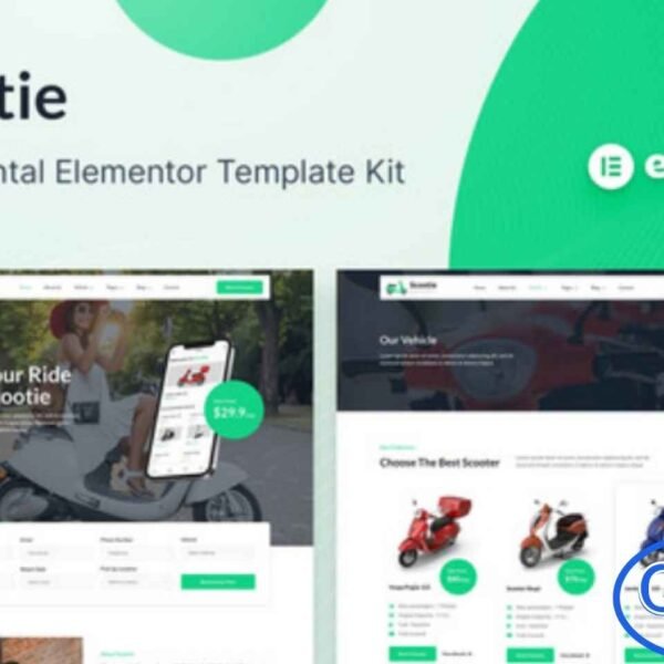 Scootie – Bike & Scooter Rental Elementor Template Kit Scootie is a modern and clean Elementor Template Kit designed for Scooter & Bike Rentals, Motorcycle Rentals, and all types of vehicle rental businesses. Built with a professional layout, this kit ensures your website looks polished, fast, and user-friendly across all devices.