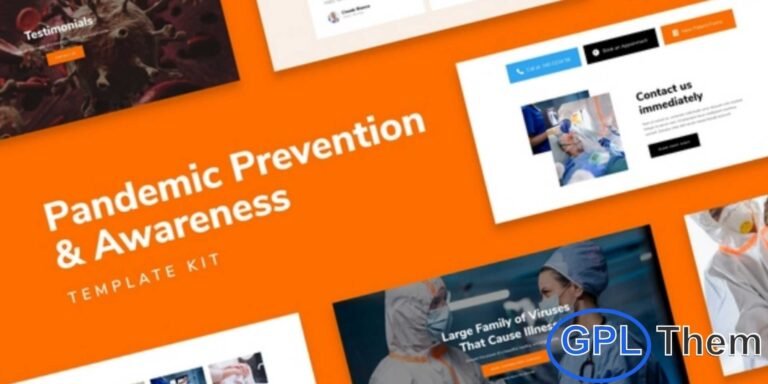SafetyKit – Pandemic Prevention & Awareness Elementor Template Kit SafetyKit is a comprehensive Pandemic Prevention & Awareness Elementor Template Kit designed to help you create impactful websites focused on health education, outbreak awareness, and safety guidelines. Whether you’re building a platform for public awareness campaigns or a medical center website, this kit provides all the essential tools to present information clearly and effectively.