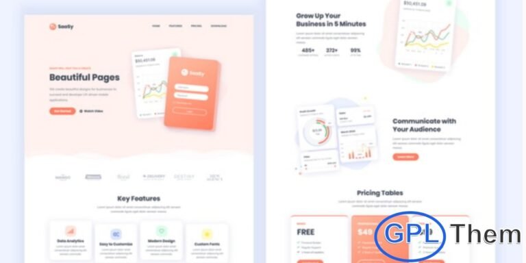 SaaSy – SaaS & App Landing Page Elementor Template Kit SaaSy is a modern and high-converting Elementor Template Kit crafted specifically for SaaS platforms, mobile applications, and software landing page websites. Designed with contemporary UI/UX trends in mind, it helps you create a sleek, professional online presence without any coding required.