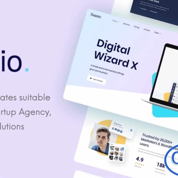 Saasio – SaaS & Startup Elementor Template Kit Saasio is a modern and SEO-optimized Elementor Template Kit designed for SaaS companies, startup agencies, mobile app showcases, software platforms, IT solutions, and corporate tech websites. With its clean and professional layout, Saasio provides an engaging way to present your SaaS products, highlight key features, and promote your digital services effectively.