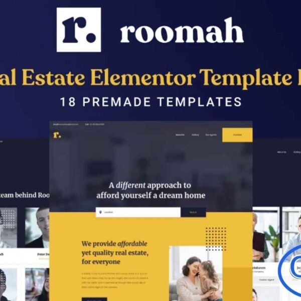 Roomah – Real Estate Agent Elementor Template Kit Roomah is a premium Elementor Template Kit designed to create a professional and engaging online presence for real estate agents. This kit offers a collection of modern, clean, and responsive templates tailored specifically for real estate services, property listings, and agent portfolios.