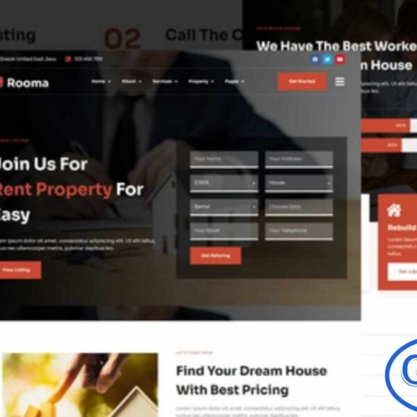 Rooma – Real Estate & House Developer Elementor Template Kit Rooma is a professional Elementor Template Kit designed for real estate agencies, property developers, and house rental or sales businesses. This kit provides a clean, modern, and fully responsive design that allows you to create a professional WordPress website quickly using Elementor Pro.