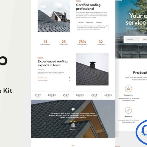 Rooftop – Roofing Service Elementor Template Kit Rooftop is a professional Elementor Template Kit designed specifically for roofing service websites. It features a modern, clean, and simple design, making it ideal for businesses in the roofing industry. The kit is fully compatible with the free Elementor version and includes ready-to-import templates that can be easily customized for roofing services such as roof installation, roof coating, roof inspection, roof replacement, flashing, and other related services.