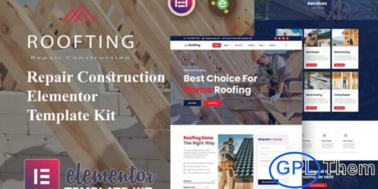 Roofting – Repair & Construction Elementor Template Kit Roofting is a modern and versatile Elementor Template Kit designed for construction, building, and repair service websites. Ideal for businesses in construction, corporate, engineering, industrial, manufacturing, and energy sectors, this kit features a professional and user-friendly design to showcase services, projects, and company expertise.