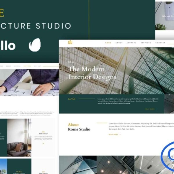 Rome – Modern Interior Elementor Template Kit Rome is a sleek and modern Elementor Template Kit designed specifically for architecture and interior design studios. With a clean, minimalistic, and stylish layout, this kit allows you to showcase your architectural projects and design expertise professionally.