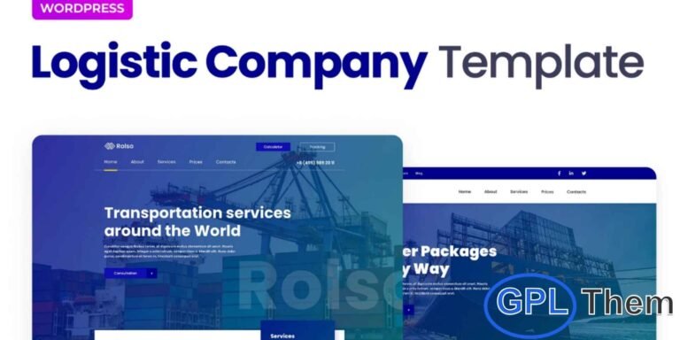 Rolso – Logistic Company Elementor Template Kit Rolso is a modern and professional Elementor Template Kit designed for logistics, cargo, transport, and delivery service websites. Perfect for moving companies, freight services, and transportation businesses, this kit features a clean and intuitive design that enhances user experience.