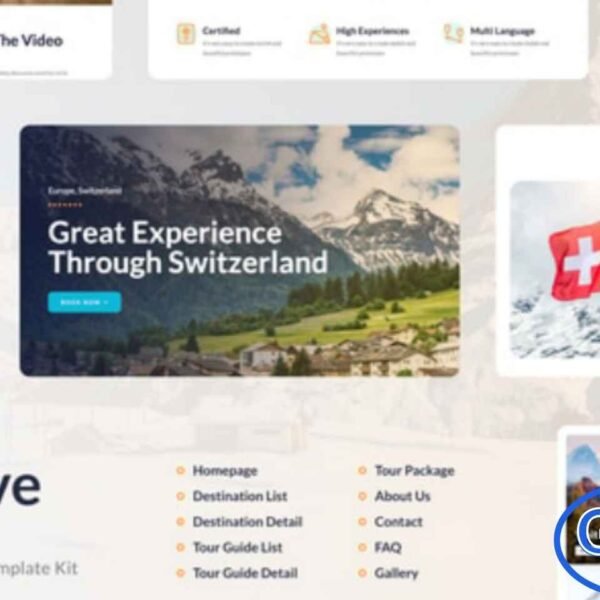 Retrave – Travel & Tour Agency Elementor Template Kit Retrave is a professionally designed Travel & Tour Agency Elementor Template Kit created to help travel businesses build a stunning online presence with ease. Ideal for tour operators, travel agencies, destination guides, adventure services, and trip booking platforms, this kit lets you design a complete website without writing a single line of code.