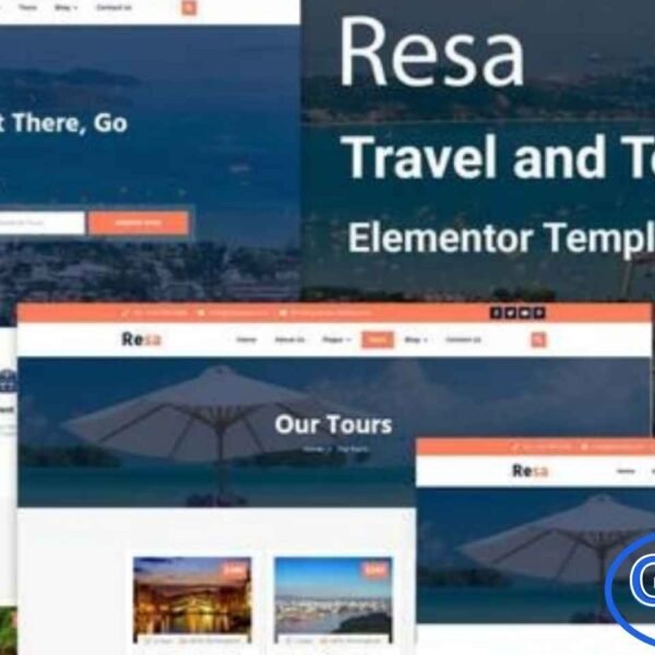 Resa – Travel & Tourism Elementor Template Kit Resa is a beautifully designed Travel & Tourism Elementor Template Kit created for travel agencies, tour operators, holiday planners, and tourism-related businesses. With its user-friendly, pre-built page layouts, Resa makes it effortless to build a responsive and visually engaging website without writing a single line of code.