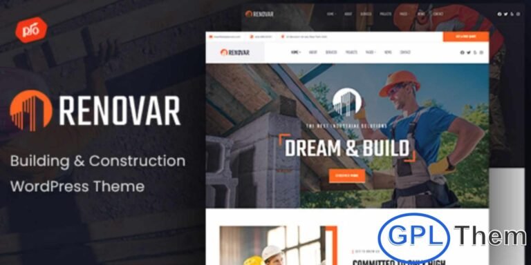 Renovar – Construction Template Kit Renovar is a modern and stylish Construction Template Kit designed for construction companies, architecture firms, renovation services, and building contractors. With its clean layouts and professional visual design, Renovar helps you create a strong online presence that highlights your projects, services, and expertise.