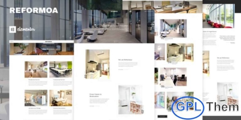 Reformoa – Architecture & Interior Design Elementor Template Kit Reformoa is a stylish and conversion-focused Architecture & Interior Design Elementor Template Kit crafted for architecture firms, interior studios, exterior design services, and residential or commercial decor businesses. Built with modern, trendy layouts, this template kit helps you showcase your projects, design concepts, and professional services in a clean and visually striking way.