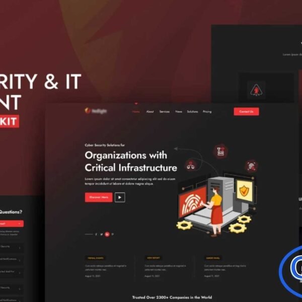 RedShield – Cyber Security & IT Management Template Kit RedShield is a modern and professionally designed Cyber Security & IT Management Template Kit crafted for businesses specializing in cyber protection, data privacy, IT infrastructure, intelligence services, and digital security solutions. With its clean and high-tech layout, this template kit helps companies showcase their security services, advanced technologies, and industry expertise in a clear and compelling way.
